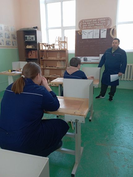 Открытый урок по столярному делу.